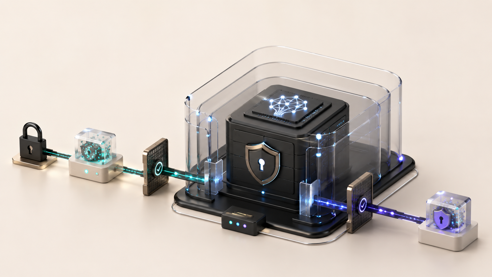 Abstract secure AI governance and workflow integration system